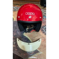 helmet nr50 nova merah hitam dan putih