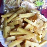 Stik Sukun Grade B Renyah kletak kletik 1 kg- Snack Cemilan Gurih Asin Goreng