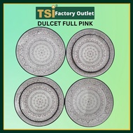 CLAYTAN RM59.90 SET - DULCET FULL PINK Ceramic Set Pinggan Mangkuk Makan Seramik Kaca TABLEWARE Dinnerware PLATES