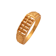 TAKA Jewellery 916 Gold Men's Ring Abacus