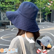 CACTU Bucket Hat Outdoor Panama Hat UV Protection Foldable Sunshade Hat