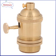 YVETTPH Lamp Socket Holder, Copper Material E26 E27 Base Bulb Socket, Easy Light Socket DIY Lighting