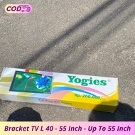 40-55 Inch Wall TV Bracket - VESA 43x43 cm - Supports Up to 75 Inch TV - Strong and Durable Stand