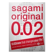 Sagami Original 0.02 3's Pack PU Condom