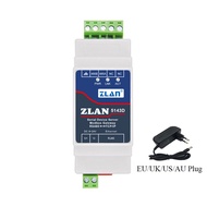 ZLAN5143D DIN-Rail RS485พอร์ตอนุกรมเพื่อแปลงอีเธอร์เน็ตเซิร์ฟเวอร์สนับสนุน Modbus RTU เพื่อ Modbus T