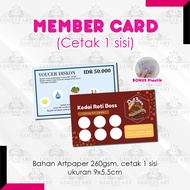 Member Card Loyalty Card custom Voucher Link Card 1 side print