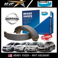 Original Bendix Brake Shoes - Nissan Almera Grand Livina Latio C11 Slyphy G11 Rear Brake Shoes
