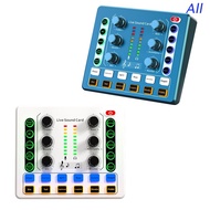 All M8 Live Sound Card Sound board Sound Effect Board Audio Mixer for Live Broadcast, K Songs, Live 