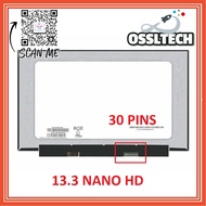 LAPTOP SCREEN REPLACEMENT 13.3 NANO 30 PIN 1366x768 HD B133XTN03.0 B133XTN03.3 M133NWR9 R1