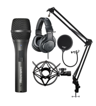 Tai nghe kiểm âm MICRO AUDIO TECHNICA AT2005USB và AUDIO TECHNICA M20X kèm phụ kiện chuyên nghiệp ch