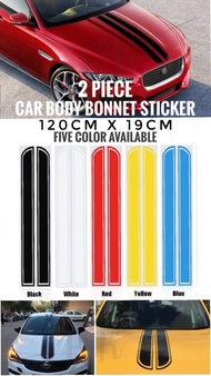 Car Sticker Stripe Bonnet Body Sticker Vinyl Decal Motorcycle Sticker Vinyl Decal Sticker Kereta Axi