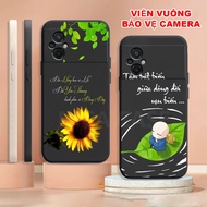 Xiaomi Poco M5 / M5 4G TPU case with square border shaped like fortune, calligraphy, husband and wif