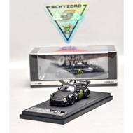 SKUYY MINI STATION PORSCHE RWB 964 GT WING KEN BLOCK MONSTER ENERGY 43 LIMITED EDITION MATTE BLACK