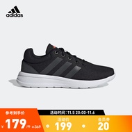adidas阿迪达斯官方LITE RACER CLN 2.0男运动休闲实用舒适网面跑步鞋GZ2813 黑/红 43(265mm)