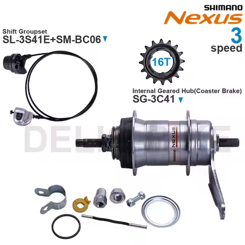 SHIMANO NEXUS Internal Geared Hub SG-3R40 SG-3C40 SG-3C41 Shift Lever SL-3S41E SL-3S35 SM-BC06 3-spe