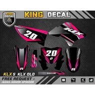 Decal KLX DECAL KLX OLD S STRIPING KLX S STICKER KLX S DECAL DEXAL CUSTOME 4