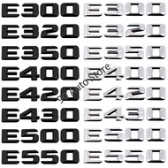 E300 E320 E350 E400 E420 E430 E500 E550 Metal Car Rear Sticker for Mercedes Benz Auto 3D Letter Numb
