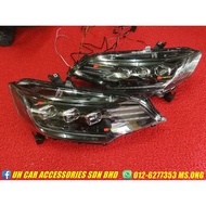 Honda jazz gk5 gk led headlamp head lamp light sequential running signal lampu depan READY STOCK 