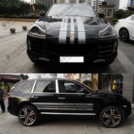 Porsche Cayenne Car Stickers Latte macan Lower Skirt Stickers 911 918 boxster Cover Parallel Line St