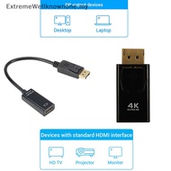 EWMY DisplayPort to HDMI-Compatible Adapter DP Male to Female HDMI-Compatible Video Audio Cable HD 4K 1080P for PC TV Laptop HOT