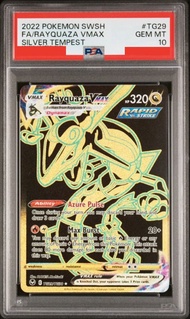 [PSA10] 2022 POKEMON SWORD & SHIELD SILVER TEMPEST TG29 FULL ART 烈空座 RAYQUAZA VMAX 美版 ENG 寶可夢 卡牌 PTC