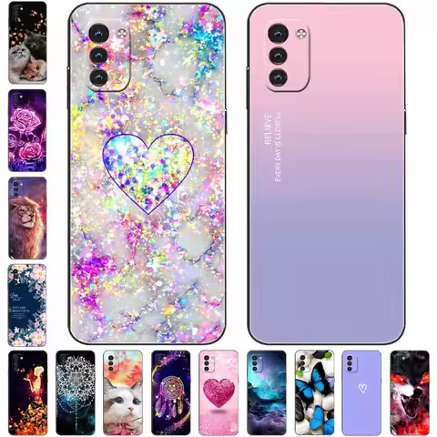 G21 G11 Cover For Nokia G21 Case Silicone Painted Soft Protective Black Coque for Nokia G11 Cases G 