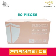Medicos Ultra Soft 4 ply Surgical Face Mask (Peach Crush) 50 Pieces (1 box ) EXP: 04/2026 [ Ear loop ]
