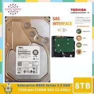 (NOT For HOME PC!)DELL/TOSHIBA MG06SCA800EY HDD For Dell 8TB 3.5" SAS 12 Gb/s 256MB 7200RPM For Inte