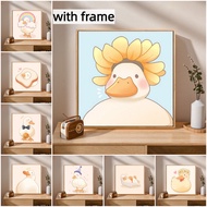 DROFE-Cute Call Duck-Paint By Number-Diy Painting-Oil Paint By Numbers-Canvas Painting With Frame 20x20cm