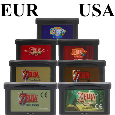 7 Styles English 32 Bit Video GBA Game Cartridge Game Console Game Card Link To The Past Awakening D