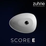 ZUHNE Egg Shape Bathroom Vessel Wash Basin Countertop Sink 47 by 35 cm Score Series