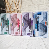 1 SET JOYKO MS-82 MATH SET RULER, DEGREE ARC, TRIANGLE RULER, PENCIL SHARPENER