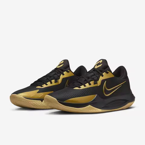 Nike Authentic Precision 6 Men's Durable Low-Top Basketball Shoes DD9535-005