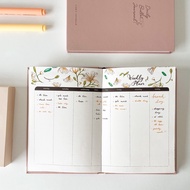 Crabit Daily bullet journal Pre-Decorated Decorative Calendar Book layout bullet journal 12 Months 1