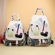 Handmade Adorable Embroidered Cat - Floral Backpack – Playful Ethnic Bohemian Trips Bagpack