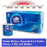 Vinda Deluxe Smooth Feel Toilet Tissue 3 Ply (16 Rolls)