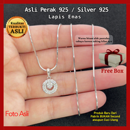 Kalung Wanita Perak Asli Sterling Silver 925 Lapis Emas Putih Murni Bersurat Perhiasan Kalung Dan Liontin Cewek Perak Silver 925 Mas Putih Ori Anti Karat Toko Perak Asli Ada Surat Necklace Cewe Dewasa Perak Murni Pakai Surat k9