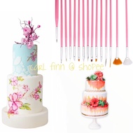 15Pcs/Set Fondant Cake Brush DIY Sugar Craft Baking Decorating Tools Cake Pen Brush for Fondant Pain