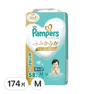 Pampers 幫寶適 日本境內版 一級幫黏貼型尿布  M  174片