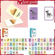 WIN 33pcs Bilingual Educational Cards For Children Cognition Flashcard Language And English Language
