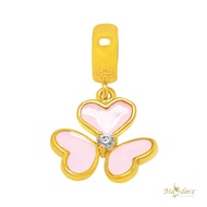 MASDORA 916 Gold Charms Charm Emas - Pink Trifoglio (EMAS 916/22K)