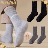 MEIGUII Men's Thickening Elastic Snow Terry Socks - EU38-44, Winter Thermal Warmth