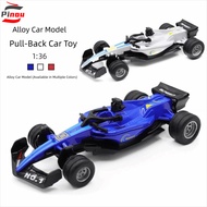 PINOU F1 Race Car Toys, 1:36 Pull Back F1 Race Car Model Toy, Simulate Car Model Track Edition Smoot