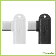 WINN 2 5cm 0 98in Professional 90 Degree Micro USB Female to Type C Male Adapter for Charge Converte