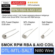 Coil For Smok RPM RBA - Vinci X - Artery Nugget - AIO Pod - Authentic Avocado MTL DTL Salt NI80 WE!!