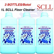 3 BOTTLES: 1L SCLL 118 Non-Sticky Floor Cleaner : Pencuci Lantai Tanpa Lekit