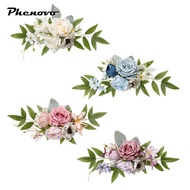 [Phenovo] PEW Flowers Wedding Ceremony Aisle Chair Decorations Decorative Artificial Flowers for Cel