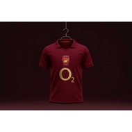 Arsenal maroon retro jersey 2005