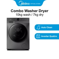 Midea MF200D100WB Combo Washer Dryer (10Kg Wash / 7Kg Dry), Water Efficiency 4 Ticks