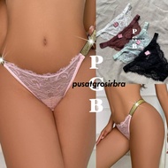 9 PASTEL Lacey G-string Panty Thong Underwear Underwear CD Panties Women Sexy Lace Lingerie Hot Style Gstring Sempak Panties Undies Brief Girls